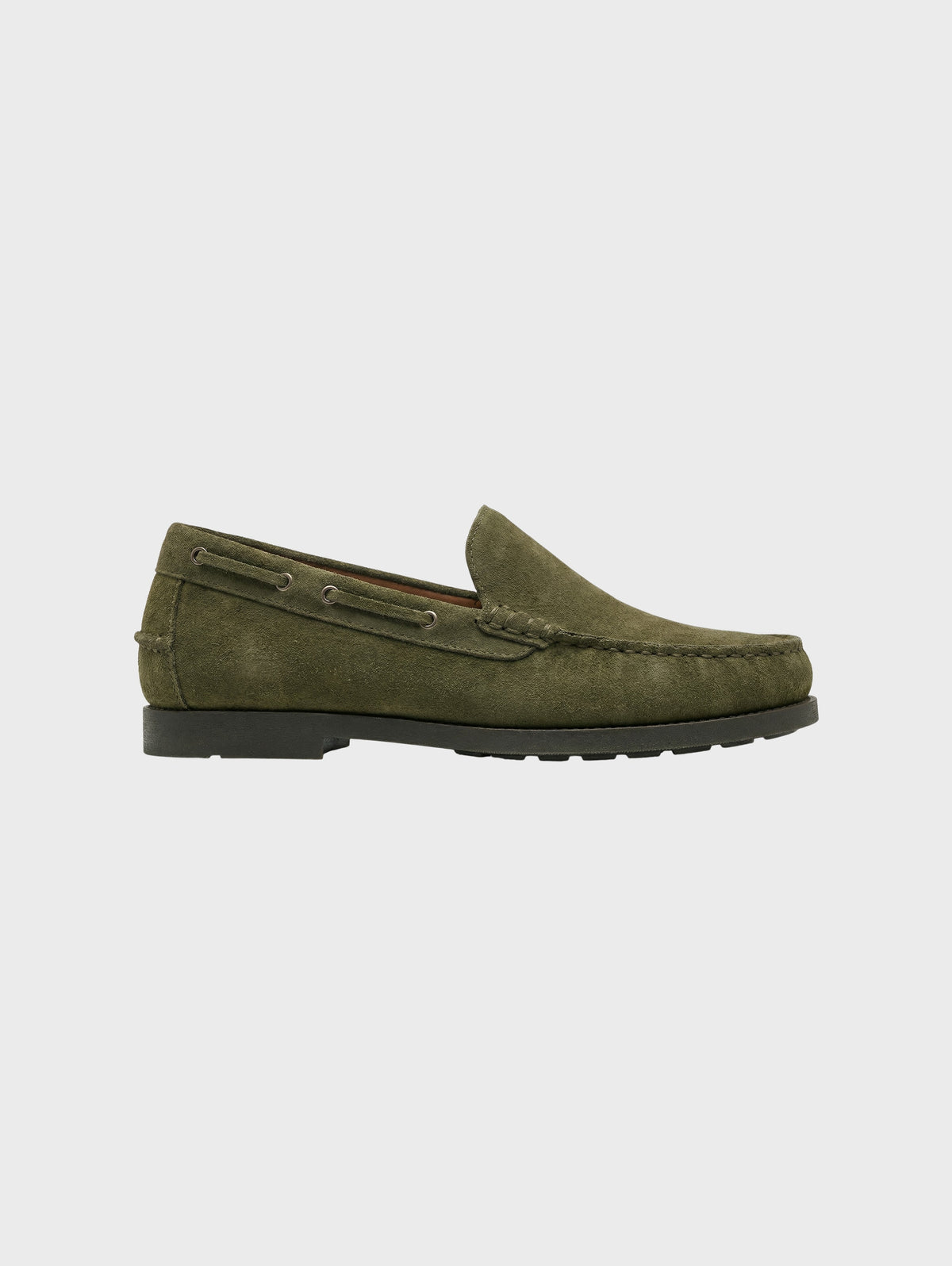 Suede Driving Loafers-4