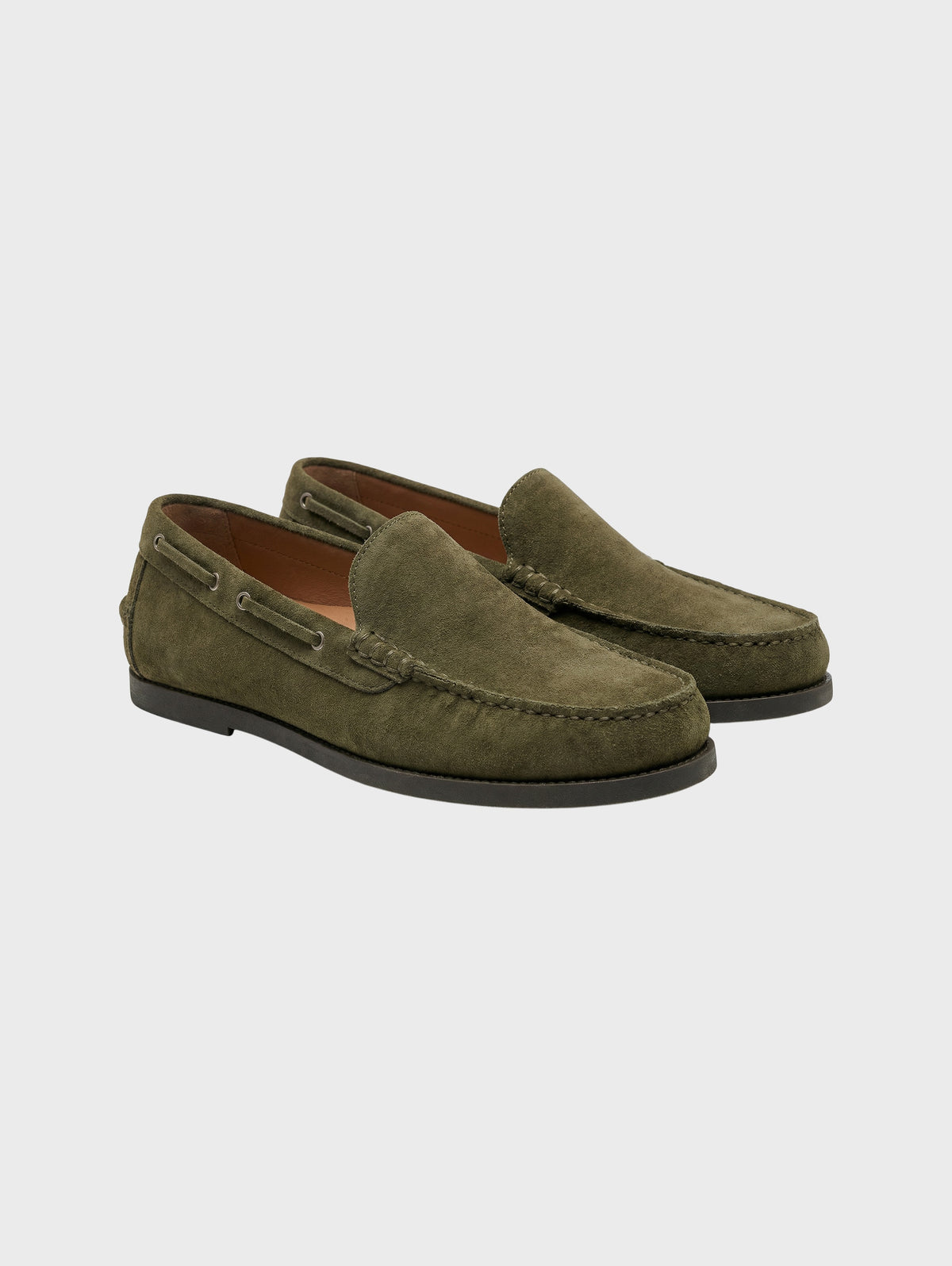 Suede Driving Loafers-2