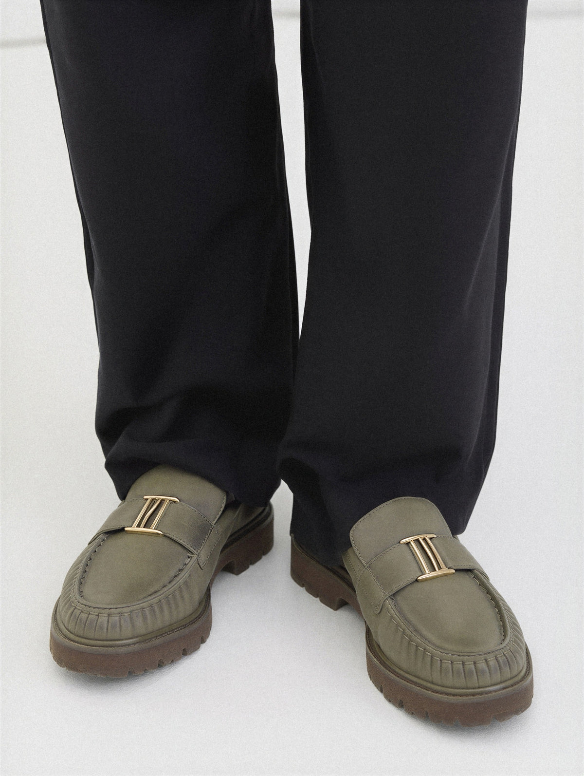 Chunky Sole Loafers-6