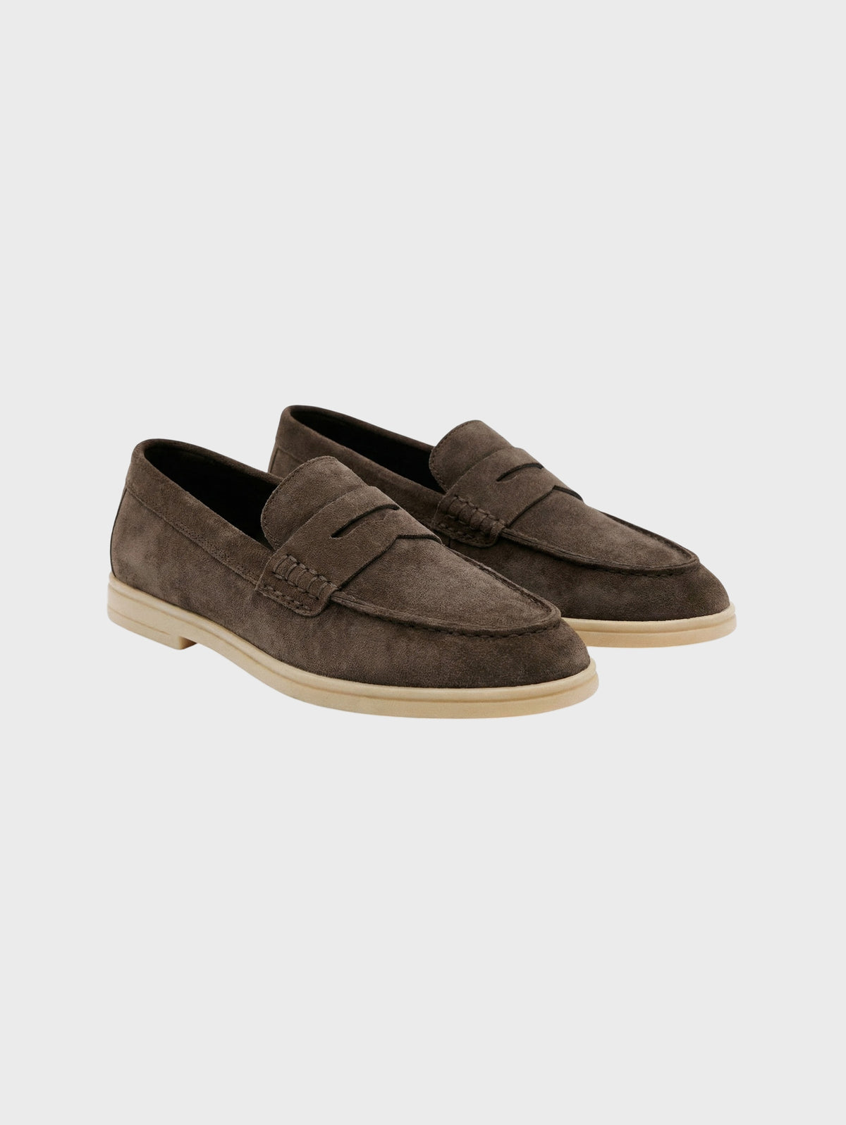Suede Penny Loafers-2