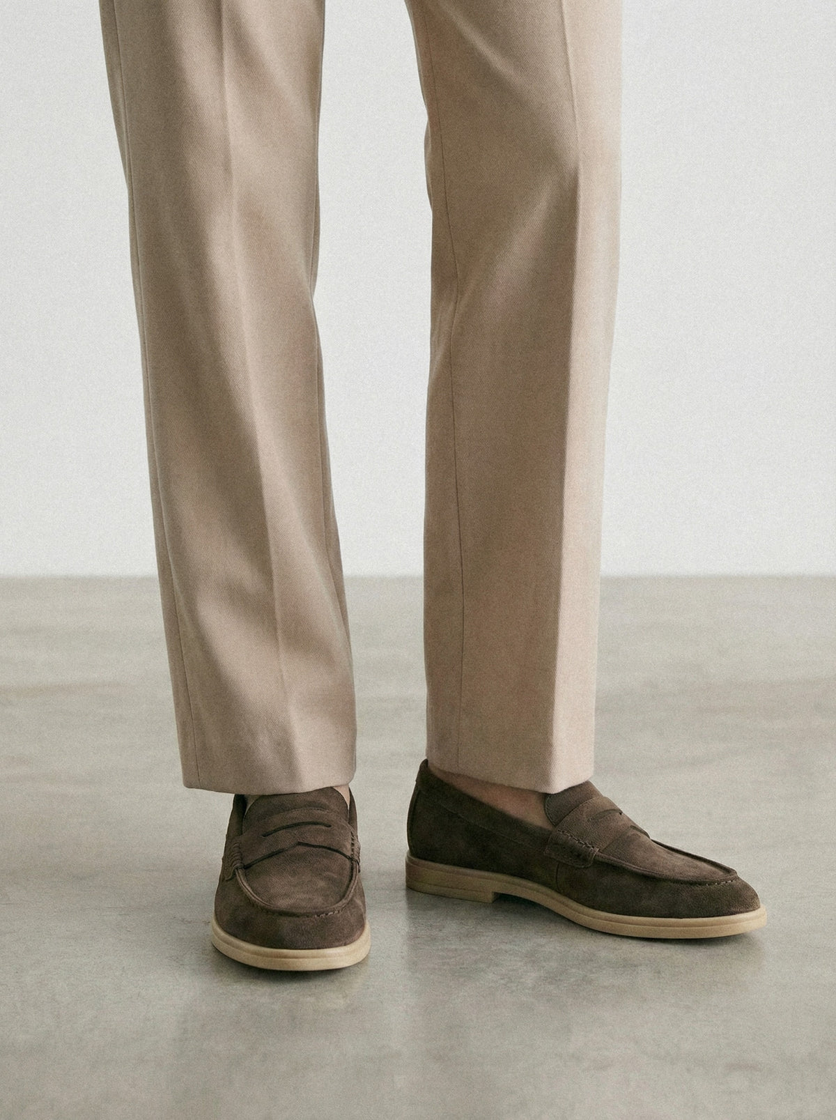 Suede Penny Loafers-3
