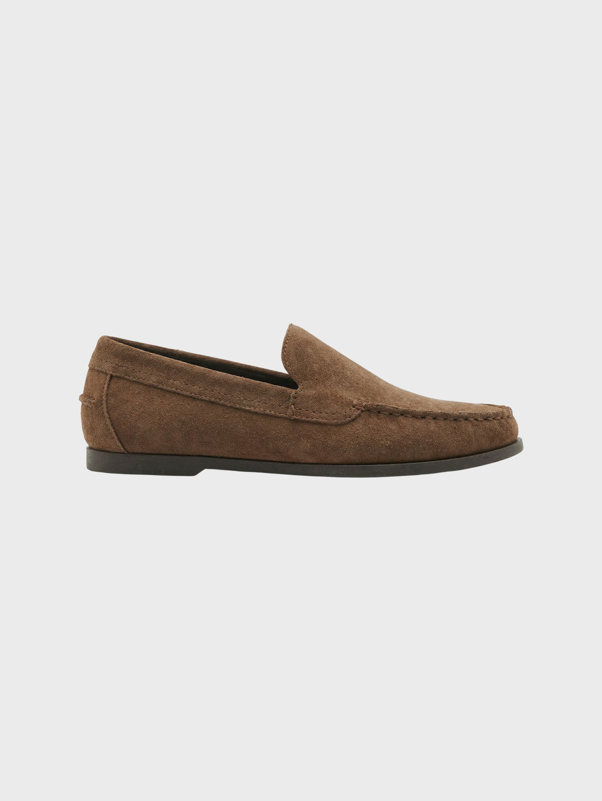 Suede Slip-On Loafers-5
