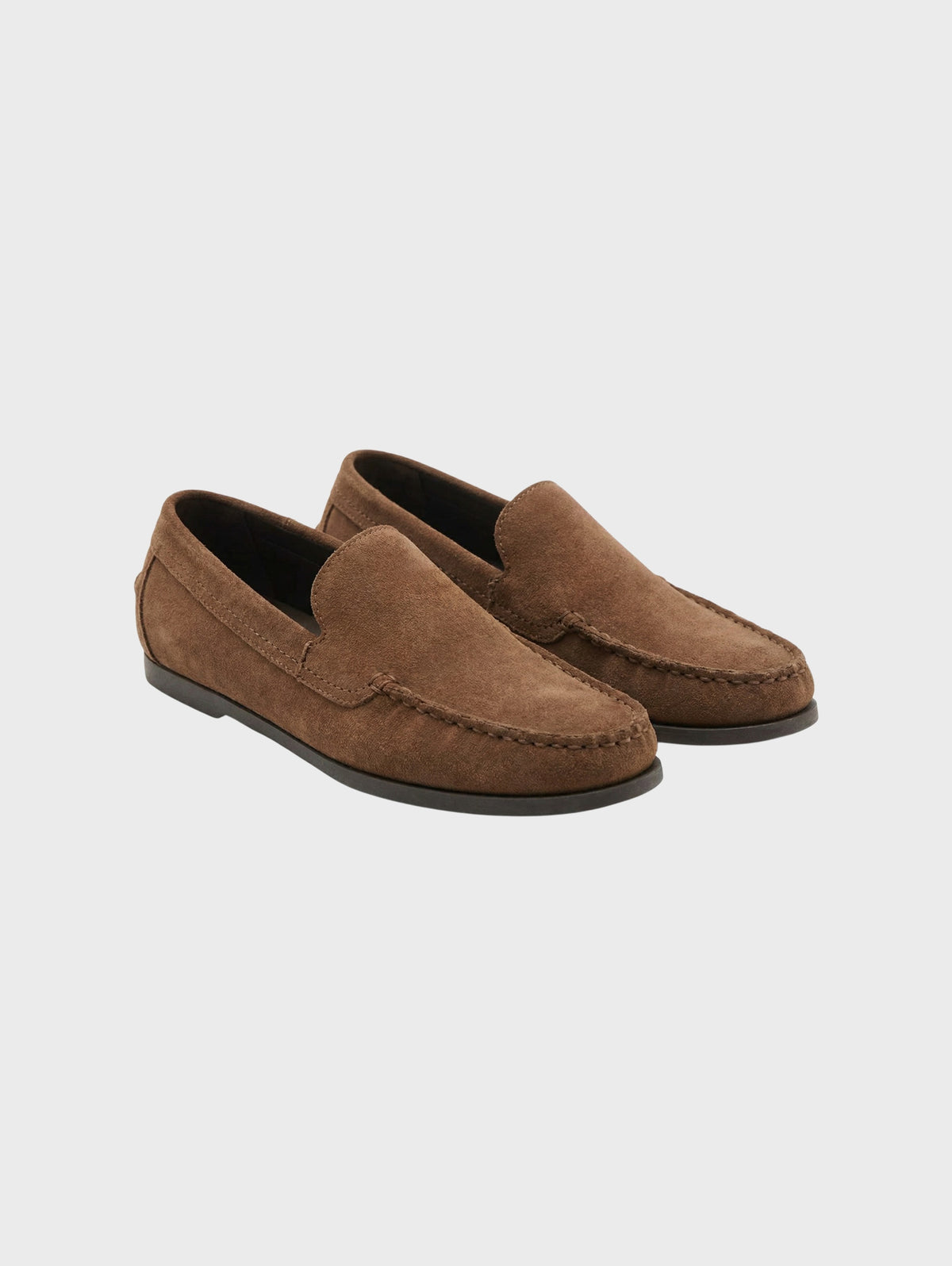 Suede Slip-On Loafers-2