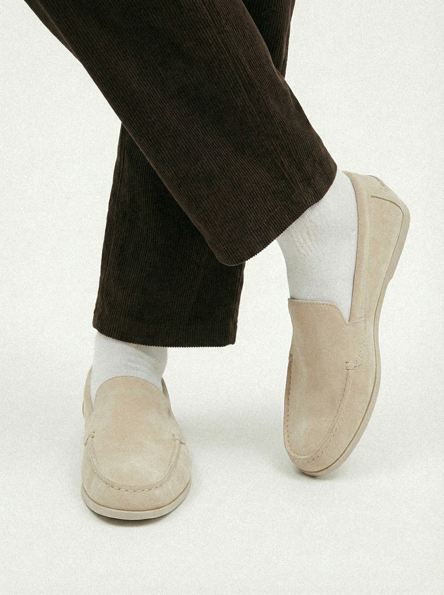 Suede Slip-On Loafers-6